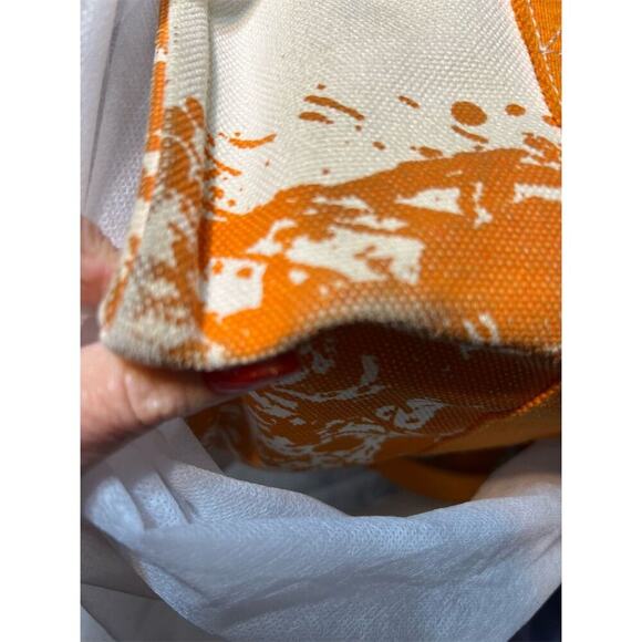 Hermès Bora Bora Orange Canvas Tote Bag Cheval Spree Print - Picture 14 of 16